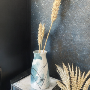 Mini vase signature bleu océan